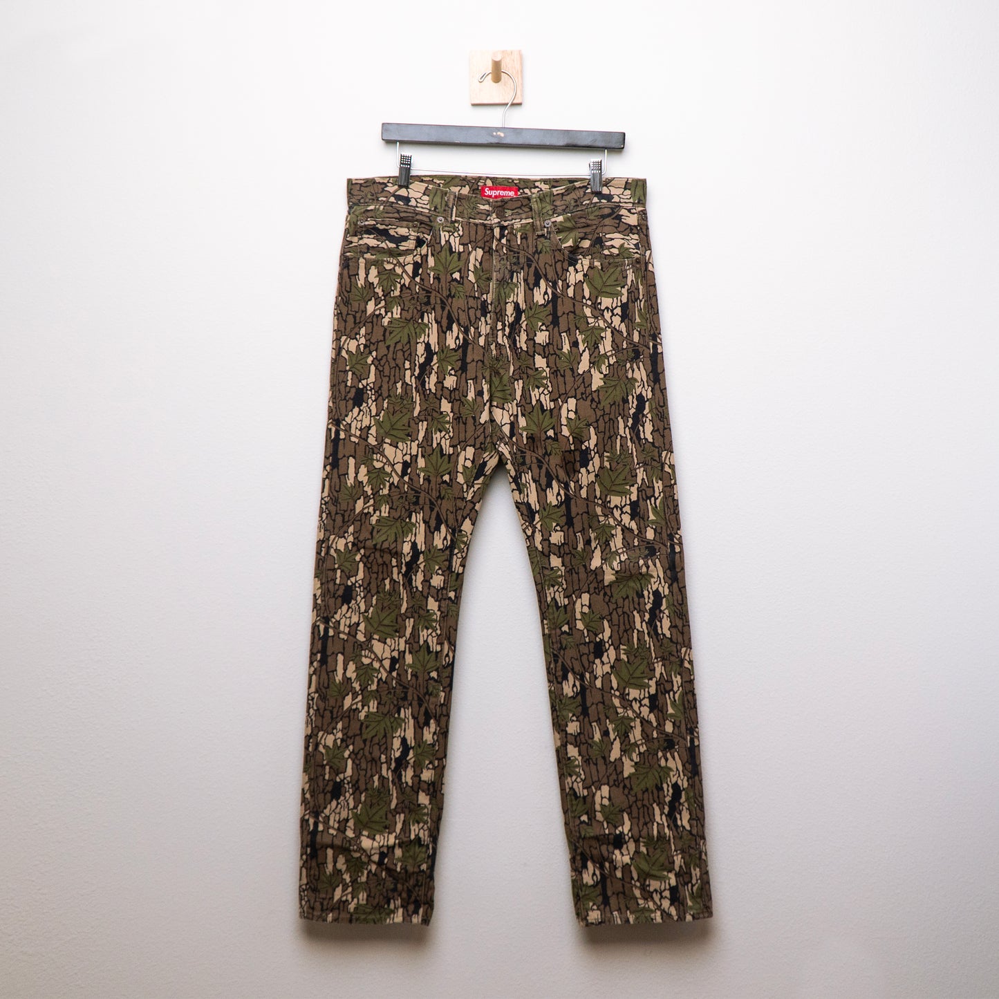 Supreme x Levis Camo 505 Jeans