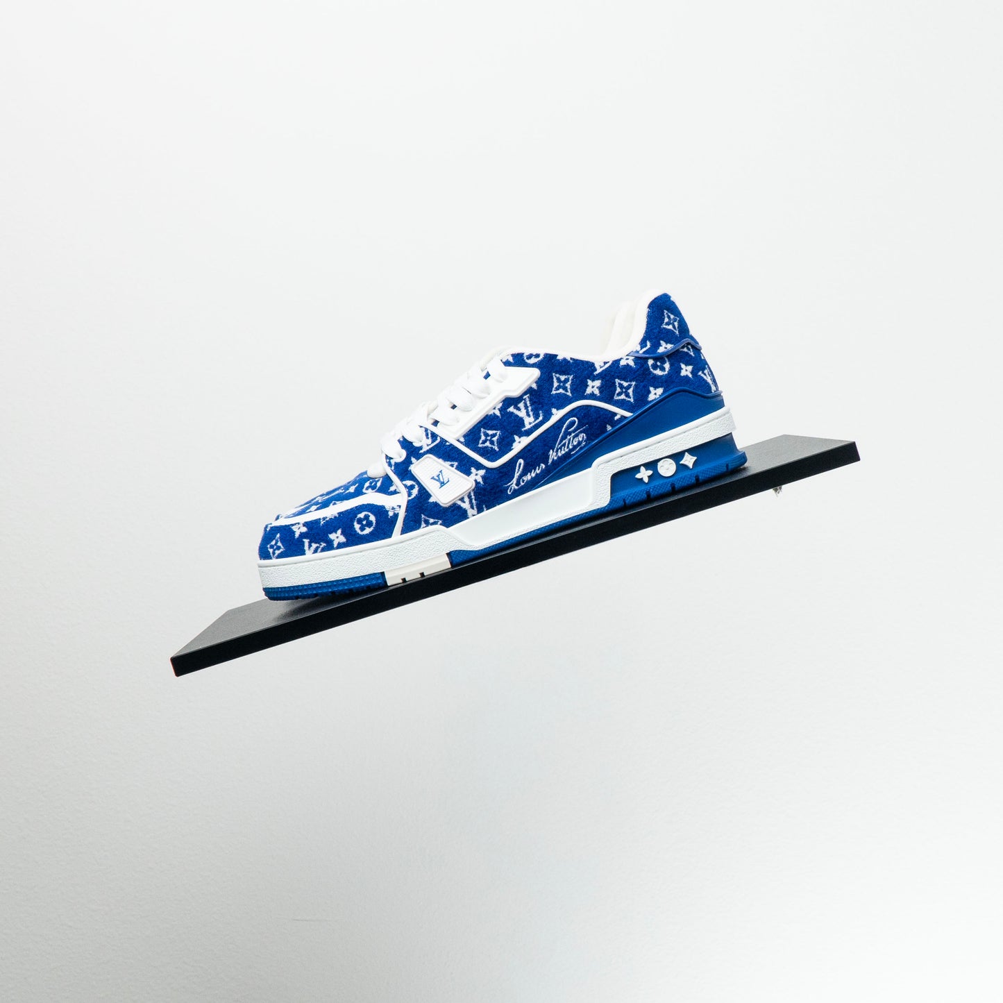 Louis Vuitton Textile Trainer Low “Blue Monogram"