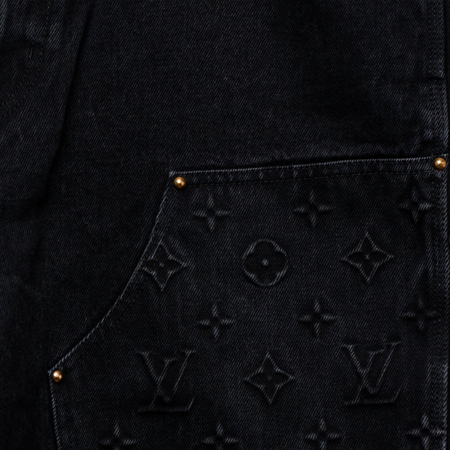 Louis Vuitton Monogram Carpenter Jeans in Black