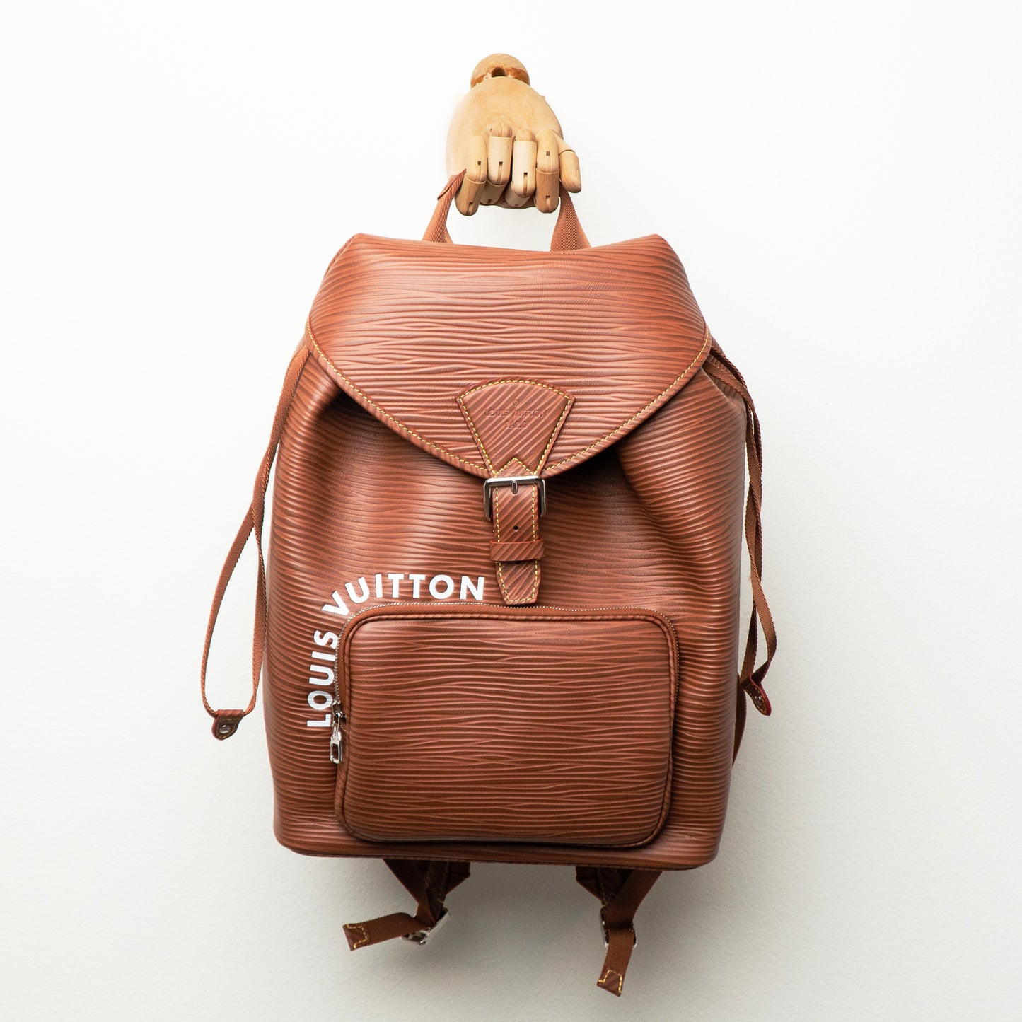 Louis Vuitton Monsouris Backpack Epi Leather in Cognac Brown
