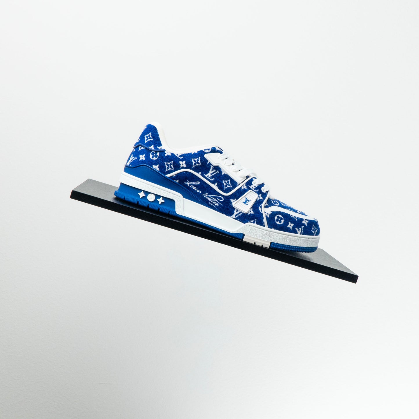 Louis Vuitton Textile Trainer Low “Blue Monogram"